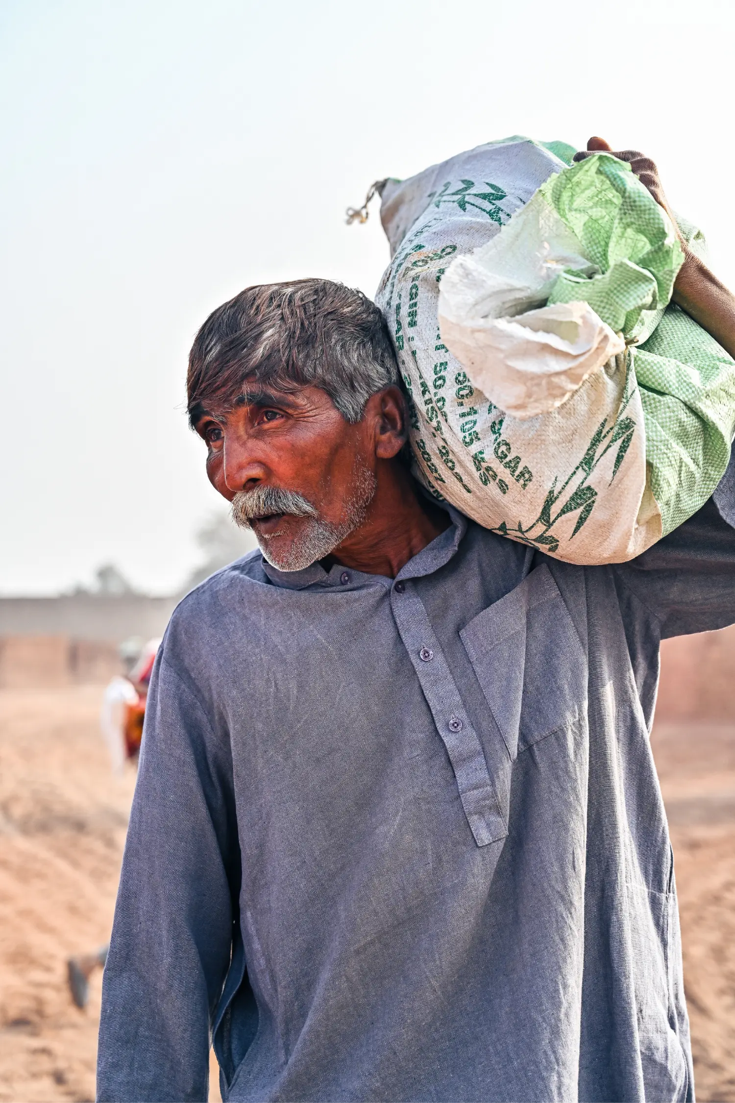 An Elder With His Ration