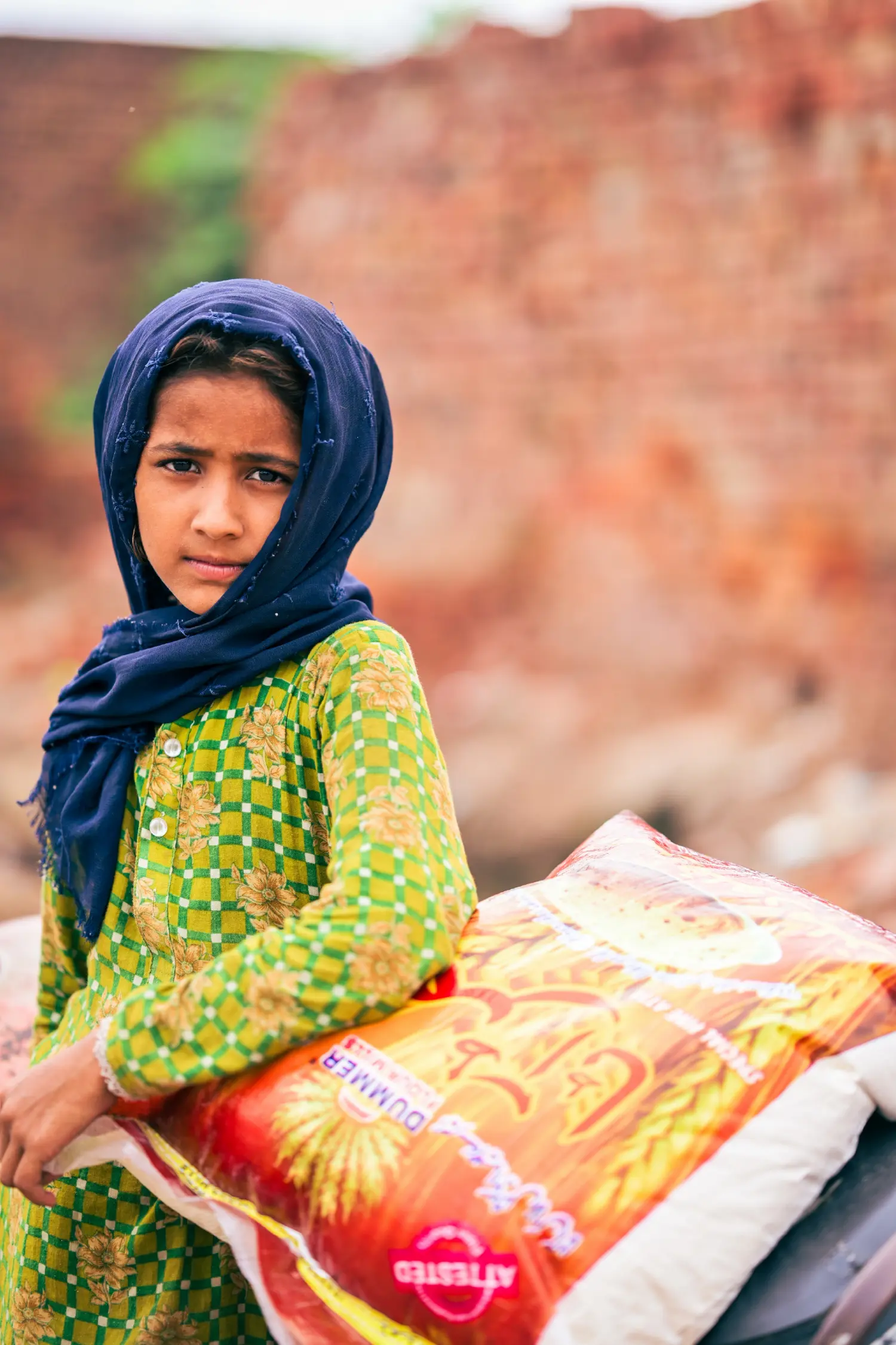 A Little Girl Stands By