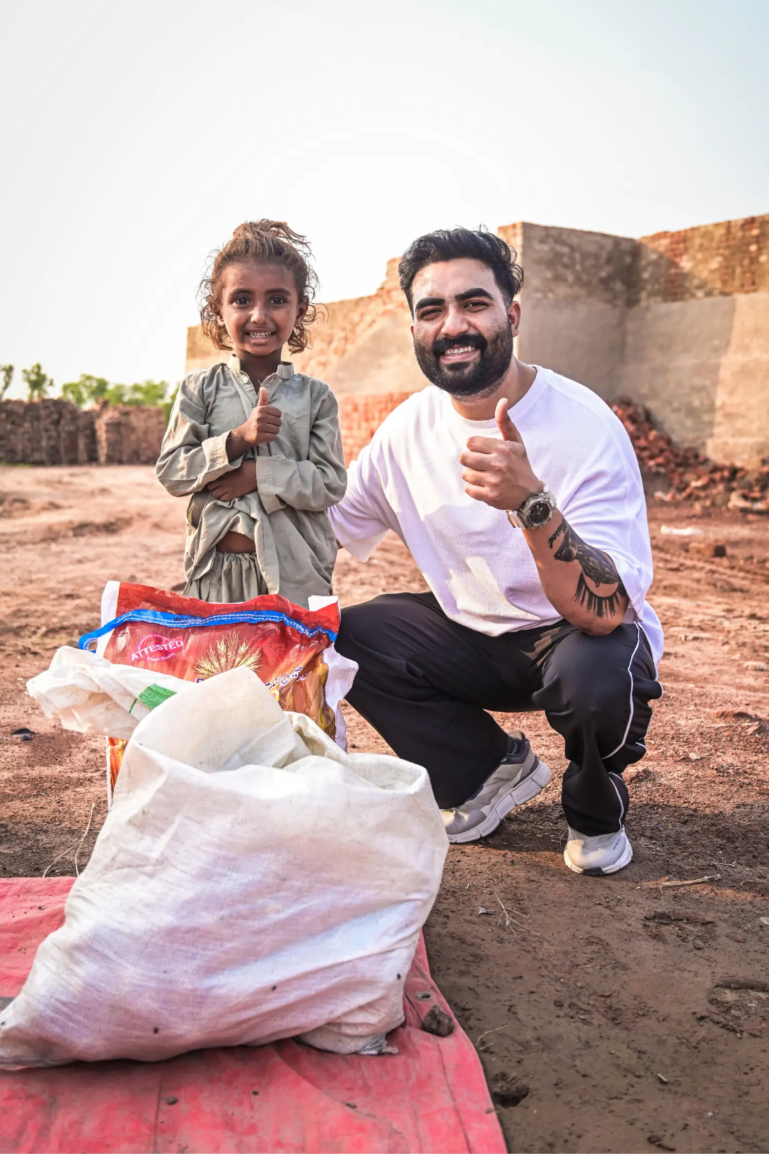 A Little Girl & Pastor Ashkar Javed