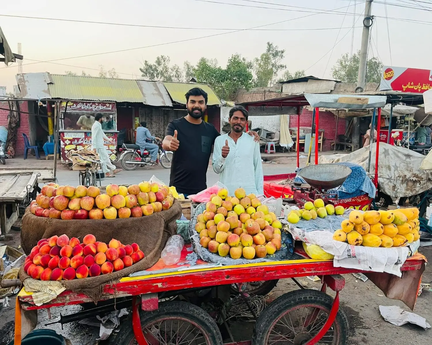 Pastor Suryani Javed providing a fruit business to a freed man