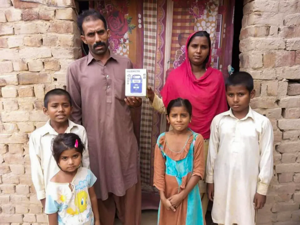 A Family With Their Audio Bible